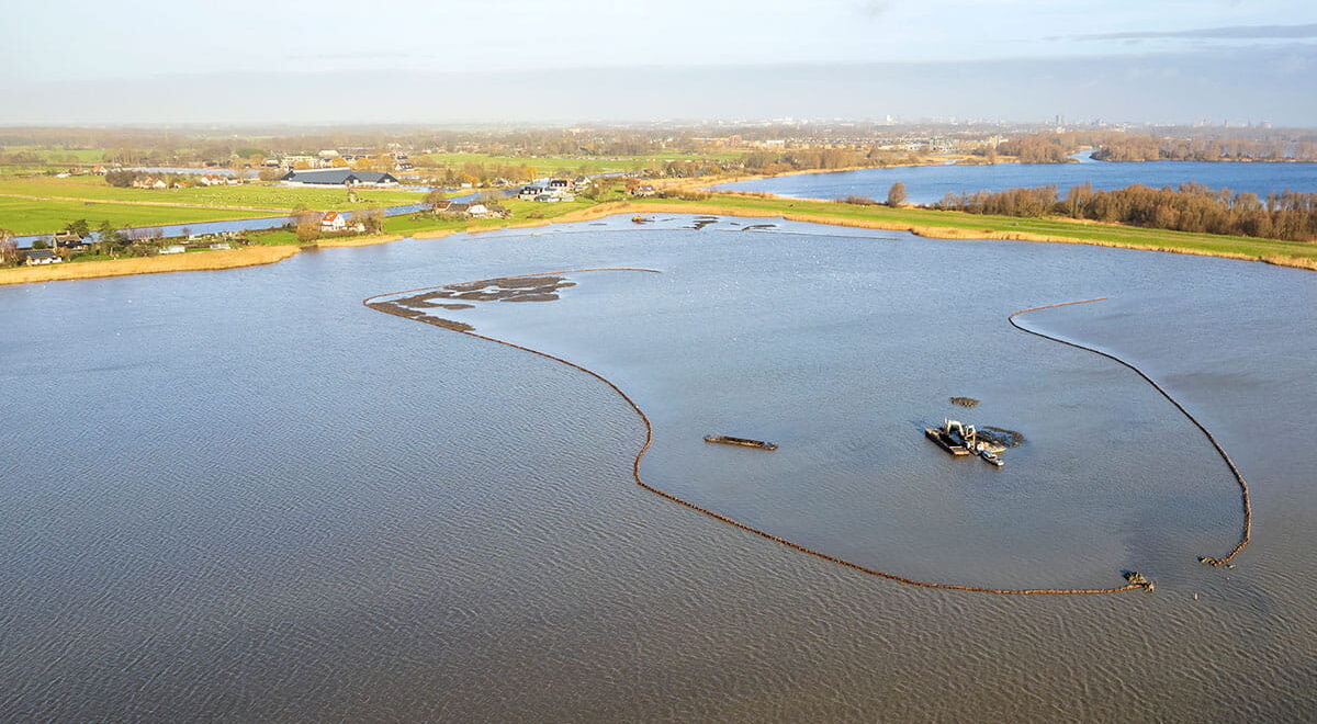 Leidschendammerhout Starrevaart dronebeeld
